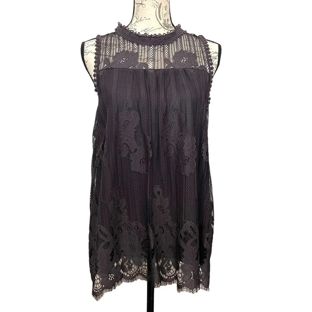 Taylor & Sage Lace Top Whimsigoth Witchy Fairy‎ Size Large